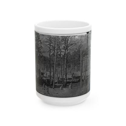 Brandy Station, Virginia. Camp At Headquarters, Army Of The Potomac(2) (U.S. Civil War) White Coffee Mug