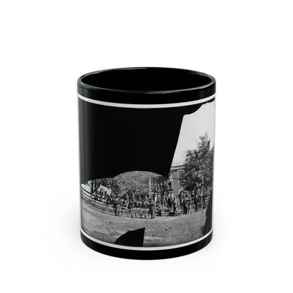 Brandy Station, Virginia. Headquarters, 1st Bridgade Horse Artillery (U.S. Civil War) Black Coffee Mug