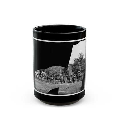 Brandy Station, Virginia. Headquarters, 1st Bridgade Horse Artillery (U.S. Civil War) Black Coffee Mug