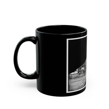 Brandy Station, Virginia. Headquarters, 1st Bridgade Horse Artillery (U.S. Civil War) Black Coffee Mug