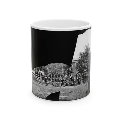 Brandy Station, Virginia. Headquarters, 1st Bridgade Horse Artillery (U.S. Civil War) White Coffee Mug