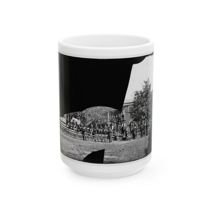 Brandy Station, Virginia. Headquarters, 1st Bridgade Horse Artillery (U.S. Civil War) White Coffee Mug