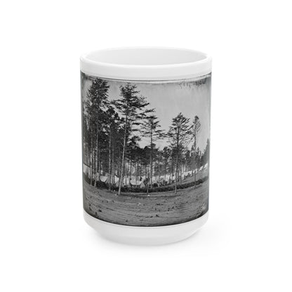 Brandy Station, Virginia. Headquarters, Army Of The Potomac. Eastern Half Of The Camp (U.S. Civil War) White Coffee Mug