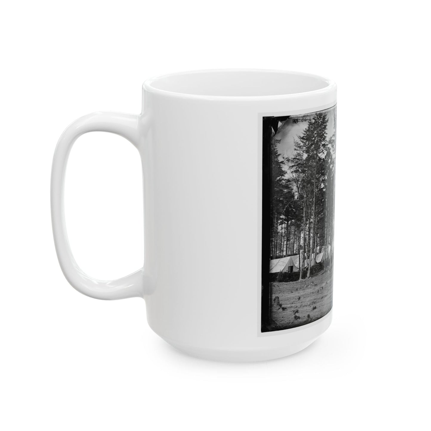 Brandy Station, Virginia. Headquarters, Army Of The Potomac. Eastern Half Of The Camp (U.S. Civil War) White Coffee Mug