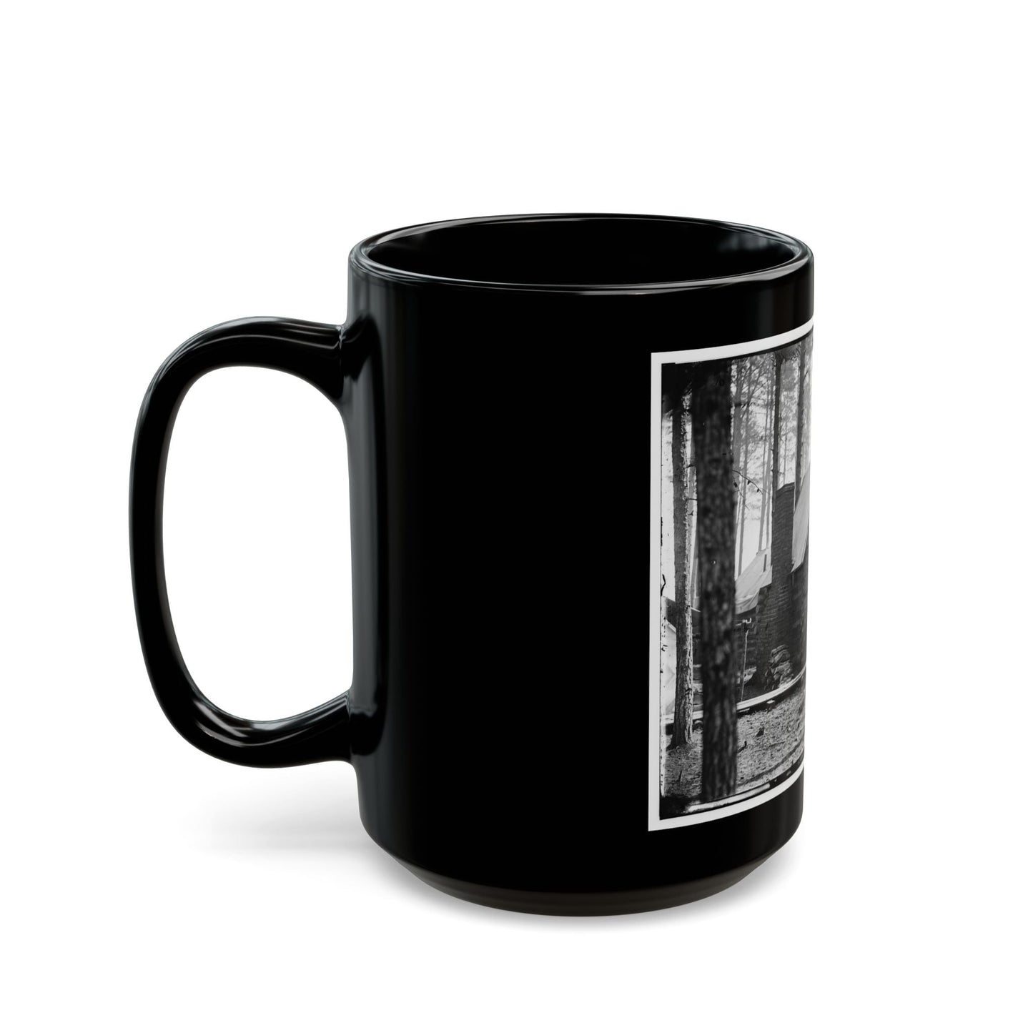 Brandy Station, Virginia. Officer's Winter Quarters Headquarters Army Of The Potomac (U.S. Civil War) Black Coffee Mug