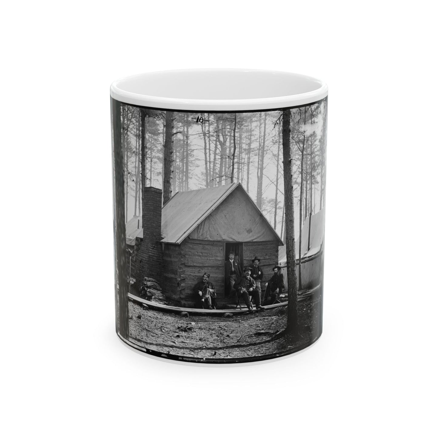 Brandy Station, Virginia. Officer's Winter Quarters Headquarters Army Of The Potomac (U.S. Civil War) White Coffee Mug