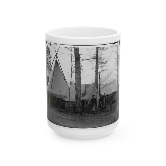 Brandy Station, Virginia. Provost Marshal Clerks, Headquarters, Army Of The Potomac (U.S. Civil War) White Coffee Mug-15oz-The Sticker Space