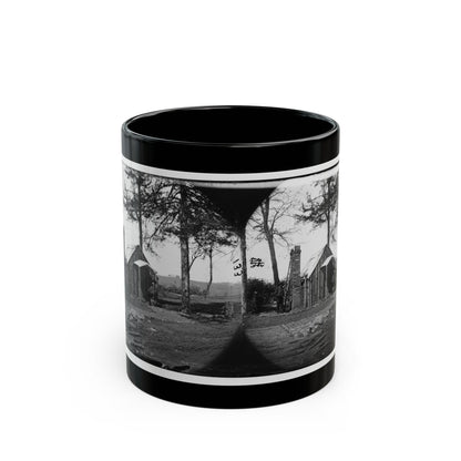 Brandy Station, Virginia. Specimen Of Officers Quarters. Army Of The Potomac (U.S. Civil War) Black Coffee Mug