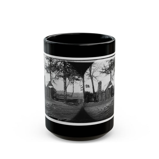 Brandy Station, Virginia. Specimen Of Officers Quarters. Army Of The Potomac (U.S. Civil War) Black Coffee Mug