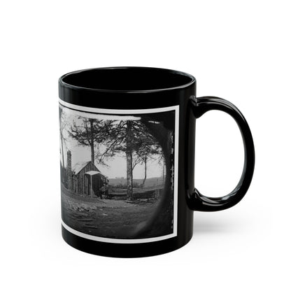 Brandy Station, Virginia. Specimen Of Officers Quarters. Army Of The Potomac (U.S. Civil War) Black Coffee Mug