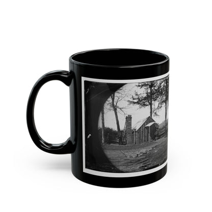 Brandy Station, Virginia. Specimen Of Officers Quarters. Army Of The Potomac (U.S. Civil War) Black Coffee Mug