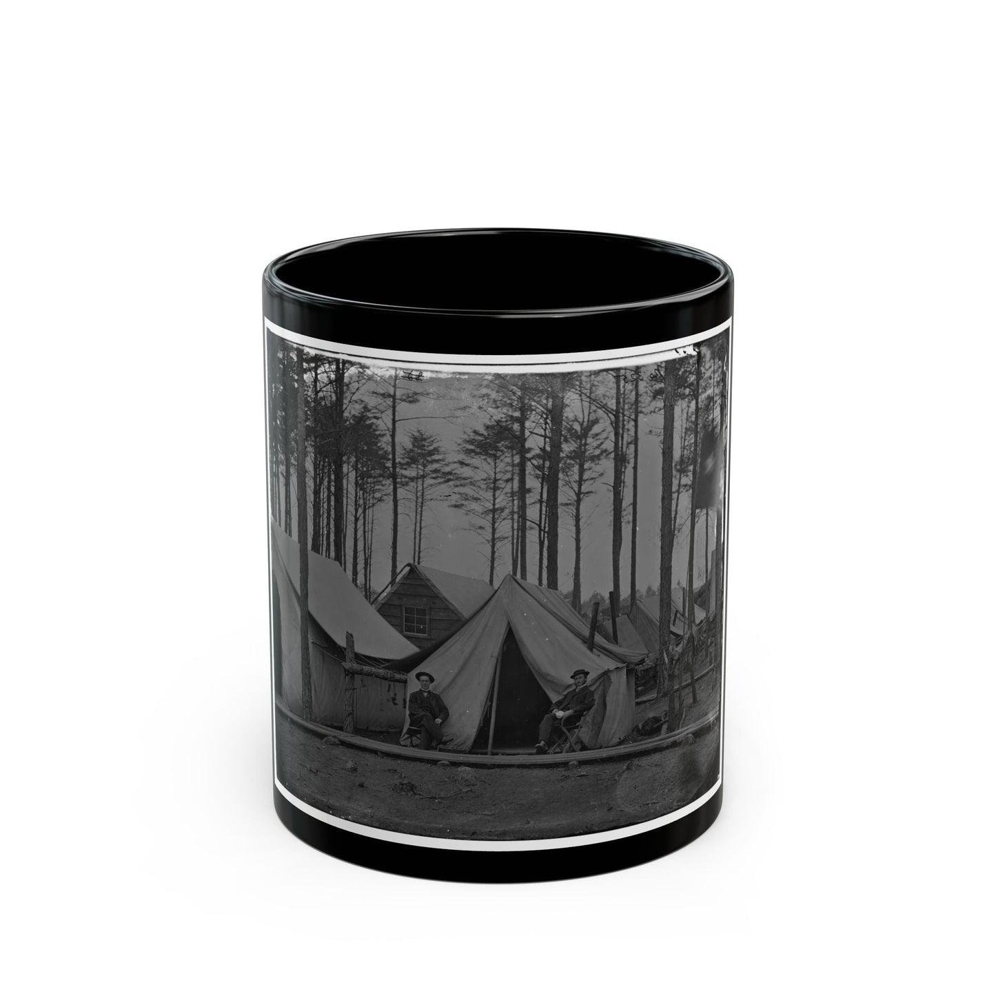 Brandy Station, Virginia. Winter Camp Of Chief Commissary Army Of The Potomac (U.S. Civil War) Black Coffee Mug