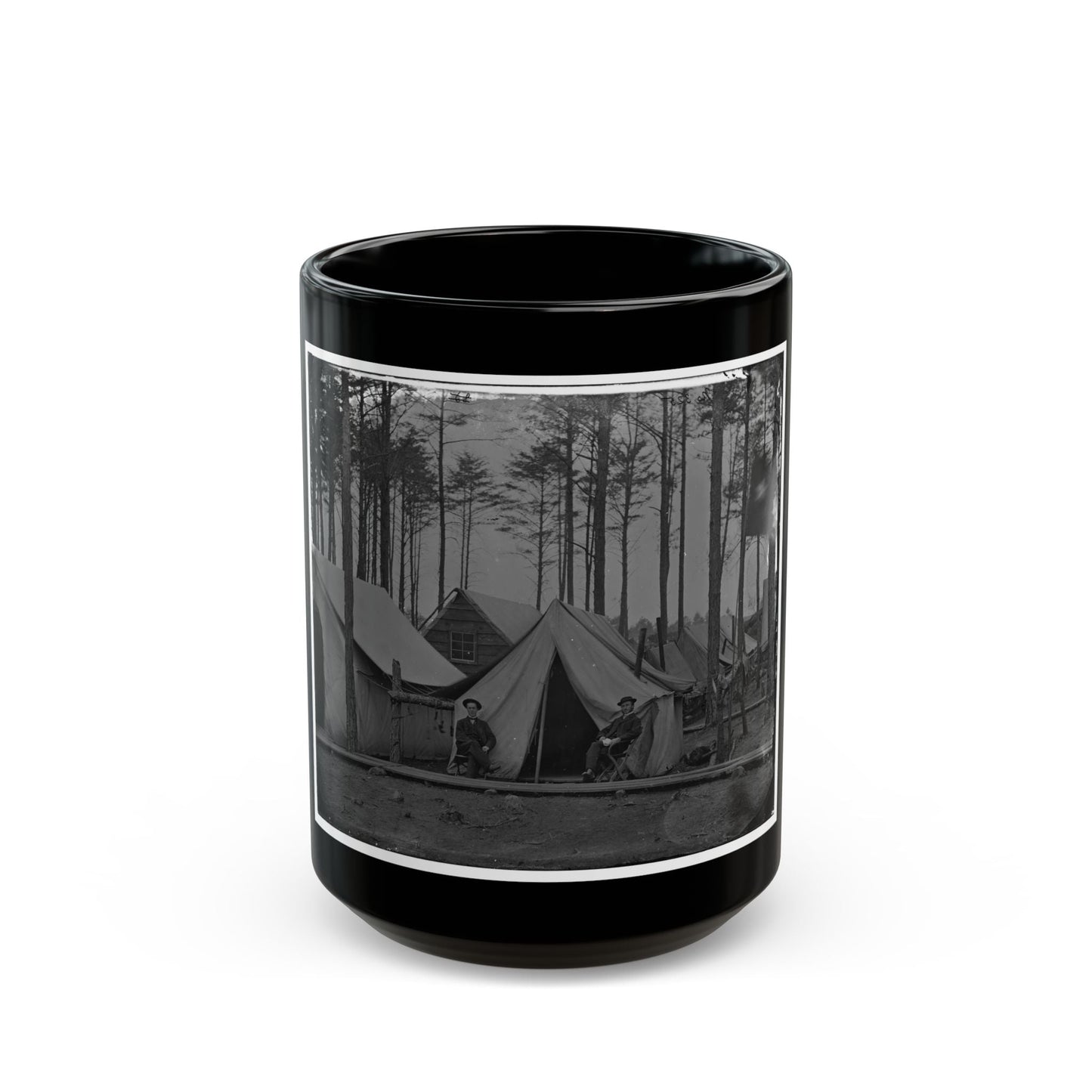 Brandy Station, Virginia. Winter Camp Of Chief Commissary Army Of The Potomac (U.S. Civil War) Black Coffee Mug