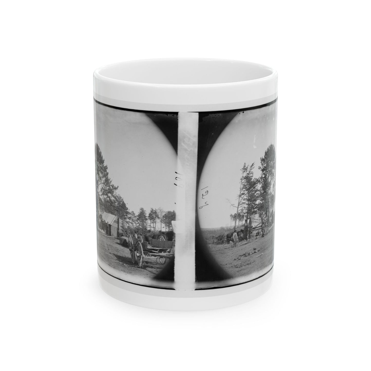 Brandy Station, Virginia. Winter Quarters Of Scouts And Guides. Army Of The Potomac (U.S. Civil War) White Coffee Mug