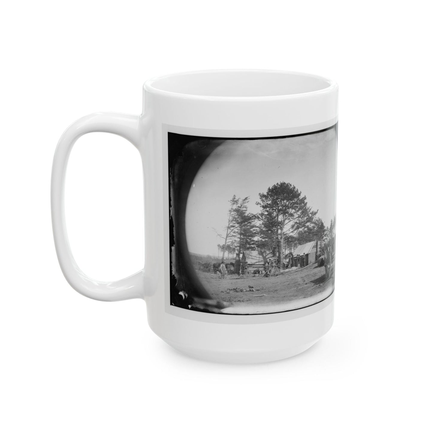 Brandy Station, Virginia. Winter Quarters Of Scouts And Guides. Army Of The Potomac (U.S. Civil War) White Coffee Mug