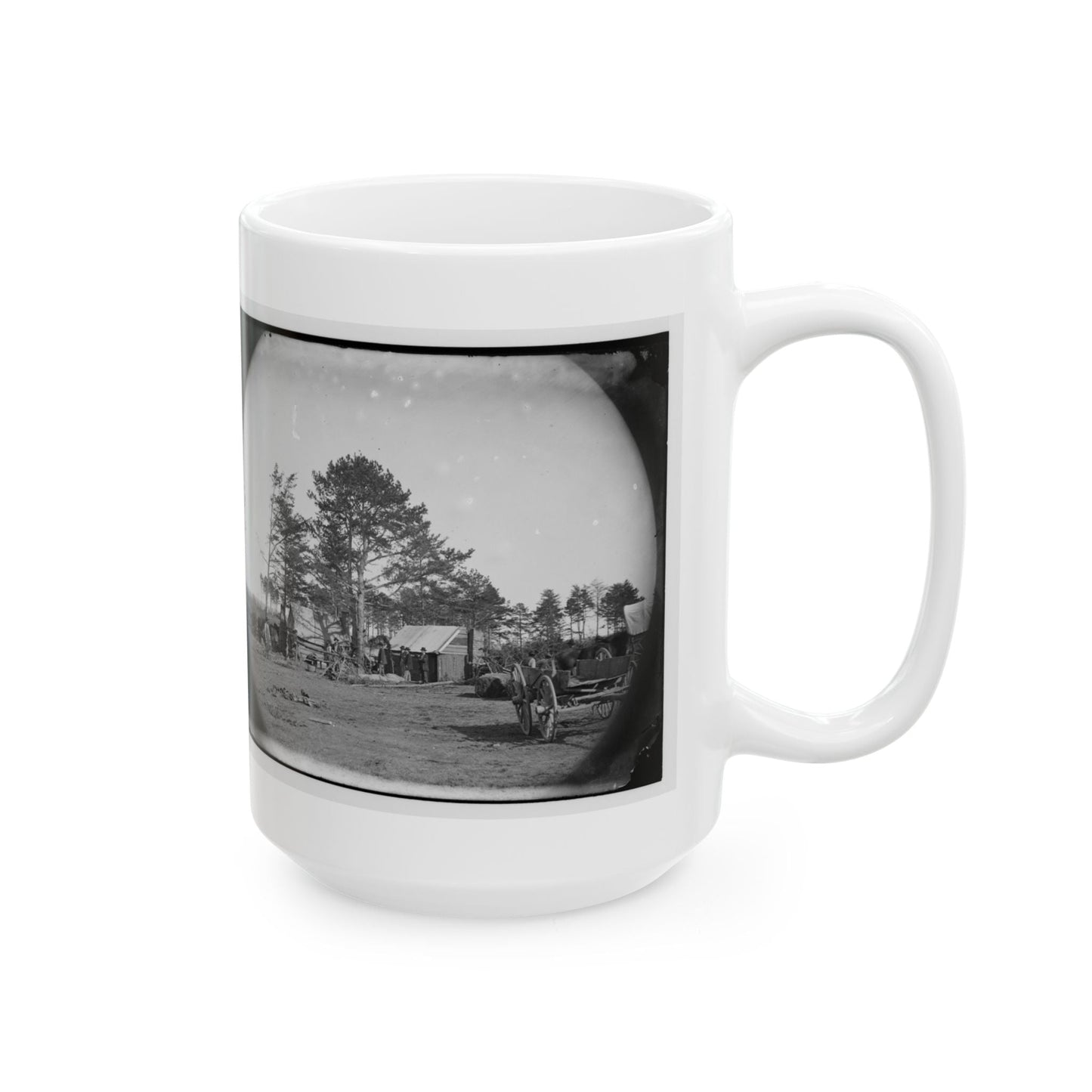 Brandy Station, Virginia. Winter Quarters Of Scouts And Guides. Army Of The Potomac (U.S. Civil War) White Coffee Mug