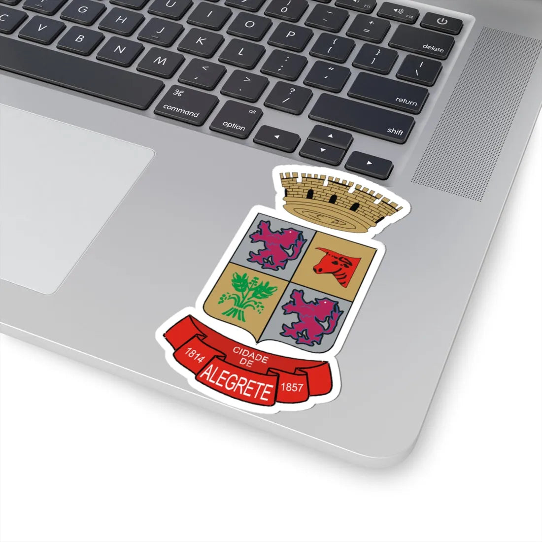 Brasao alegrete (Brazil) (Coat of Arms) STICKER Vinyl Kiss-Cut Decal - The Sticker Space
