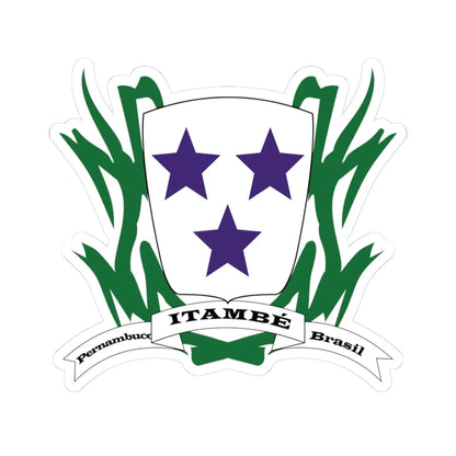 Brasao Armas Itambé-PE (Brazil) (Coat of Arms) STICKER Vinyl Kiss-Cut Decal 3 Inch White - The Sticker Space