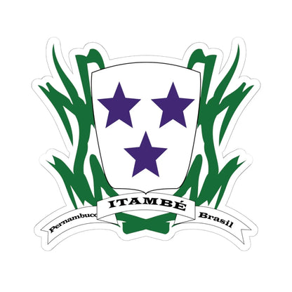 Brasao Armas Itambé-PE (Brazil) (Coat of Arms) STICKER Vinyl Kiss-Cut Decal 6 Inch White - The Sticker Space