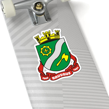 Brasao Brusque SantaCatarina Brasil (Brazil) (Coat of Arms) STICKER Vinyl Kiss-Cut Decal - The Sticker Space