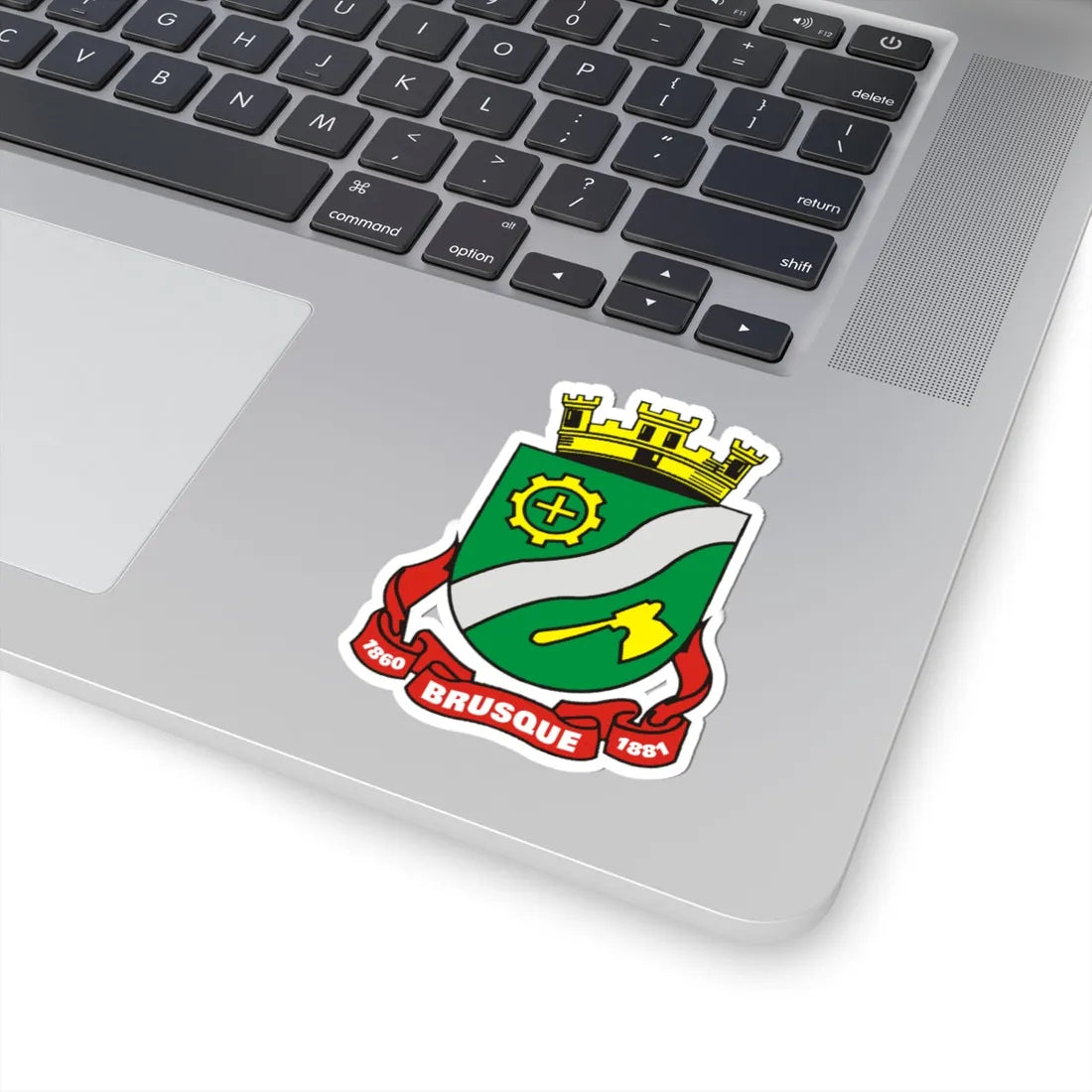 Brasao Brusque SantaCatarina Brasil (Brazil) (Coat of Arms) STICKER Vinyl Kiss-Cut Decal - The Sticker Space