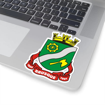 Brasao Brusque SantaCatarina Brasil (Brazil) (Coat of Arms) STICKER Vinyl Kiss-Cut Decal - The Sticker Space
