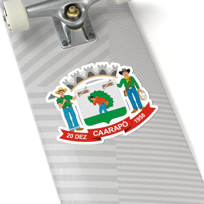 Brasao Caarapo MatoGrossodoSul Brasil (Brazil) (Coat of Arms) STICKER Vinyl Kiss-Cut Decal - The Sticker Space