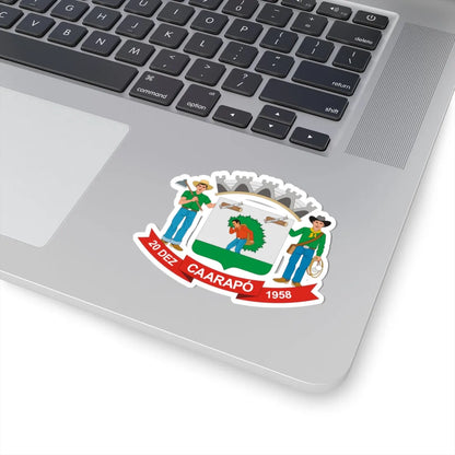 Brasao Caarapo MatoGrossodoSul Brasil (Brazil) (Coat of Arms) STICKER Vinyl Kiss-Cut Decal - The Sticker Space