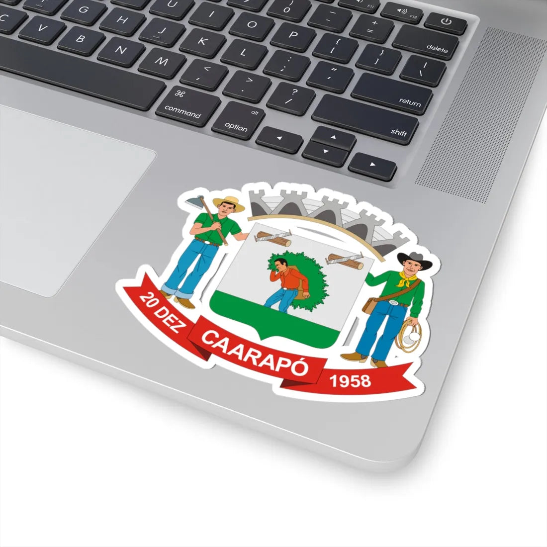 Brasao Caarapo MatoGrossodoSul Brasil (Brazil) (Coat of Arms) STICKER Vinyl Kiss-Cut Decal - The Sticker Space