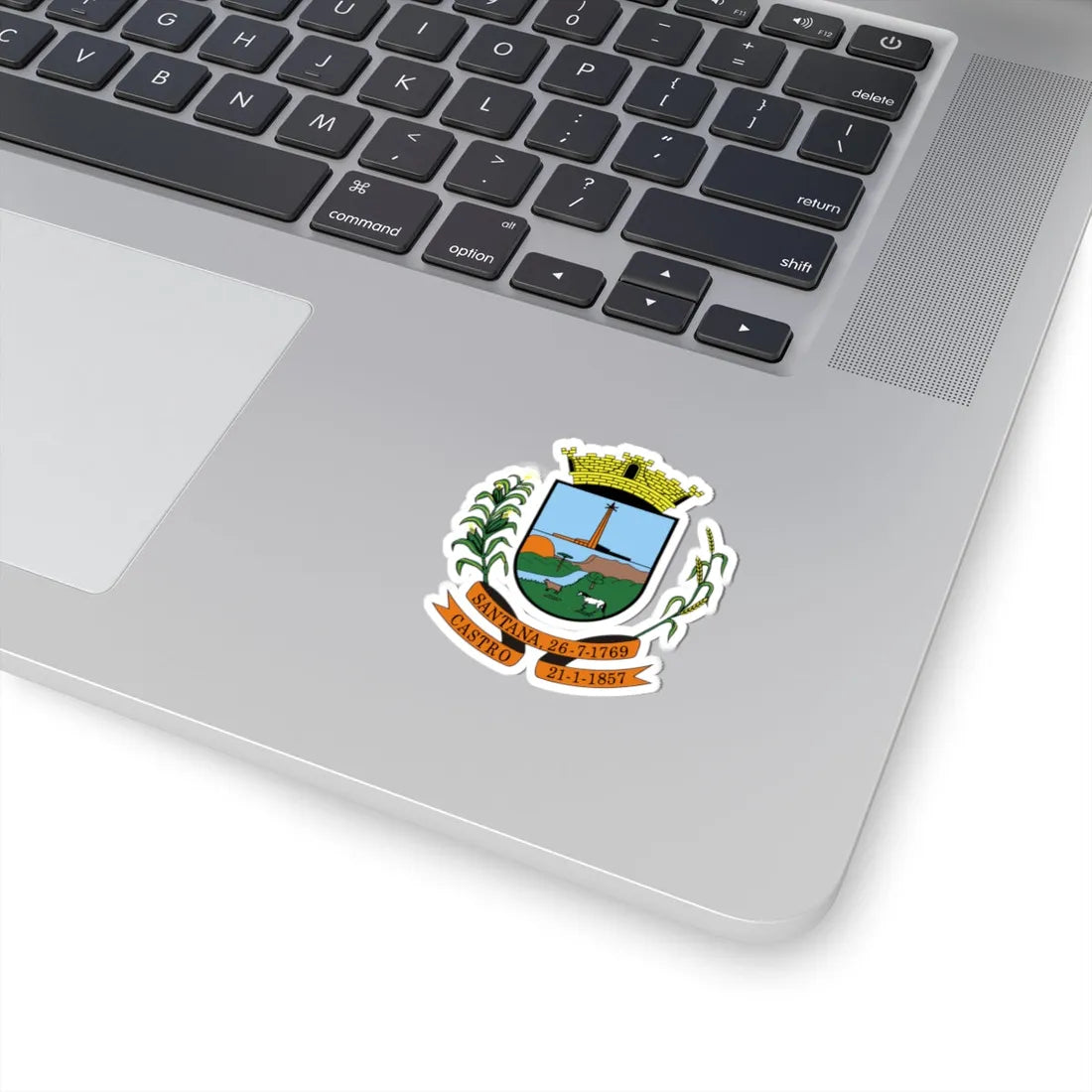 Brasao Castro Parana Brasil (Brazil) (Coat of Arms) STICKER Vinyl Kiss-Cut Decal - The Sticker Space