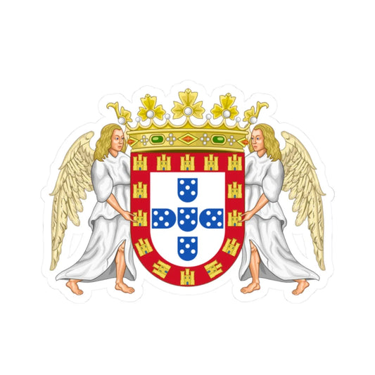 Brasao de Aviz (Portugal) (Coat of Arms) STICKER Vinyl Kiss-Cut Decal 2 Inch White - The Sticker Space