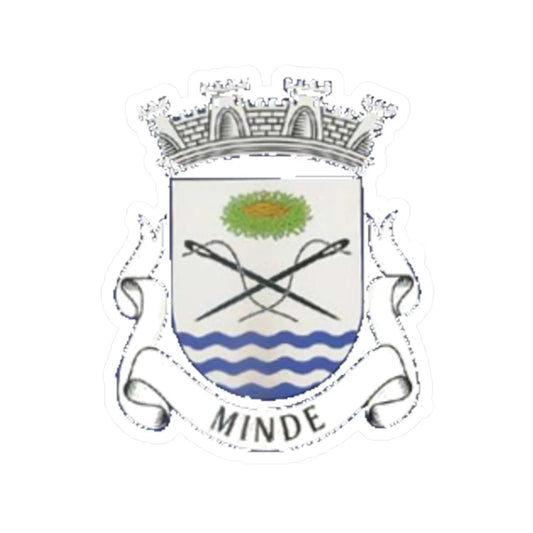 Brasao de Minde cop (Portugal) (Coat of Arms) STICKER Vinyl Kiss-Cut Decal 2 Inch White - The Sticker Space