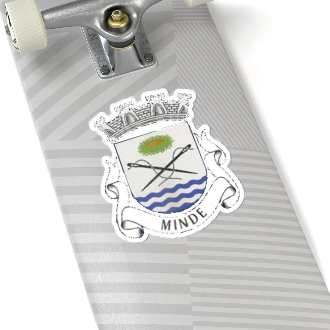 Brasao de Minde cop (Portugal) (Coat of Arms) STICKER Vinyl Kiss-Cut Decal - The Sticker Space