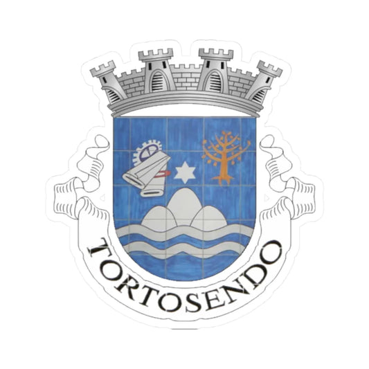 Brasao Final Tortosendo cop (Portugal) (Coat of Arms) STICKER Vinyl Kiss-Cut Decal 2 Inch White - The Sticker Space