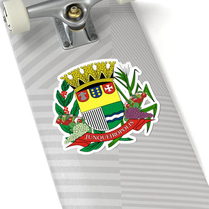 Brasao Junqueiropolis SaoPaulo Brasil (Brazil) (Coat of Arms) STICKER Vinyl Kiss-Cut Decal - The Sticker Space