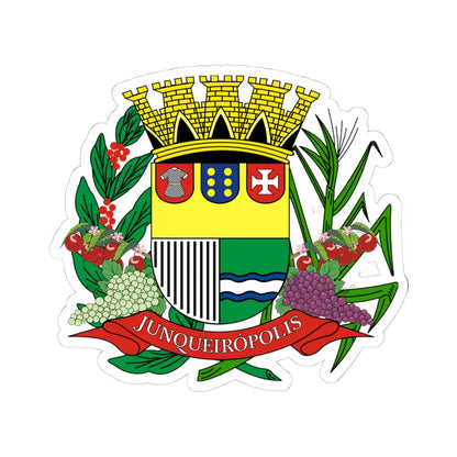 Brasao Junqueiropolis SaoPaulo Brasil (Brazil) (Coat of Arms) STICKER Vinyl Kiss-Cut Decal - The Sticker Space