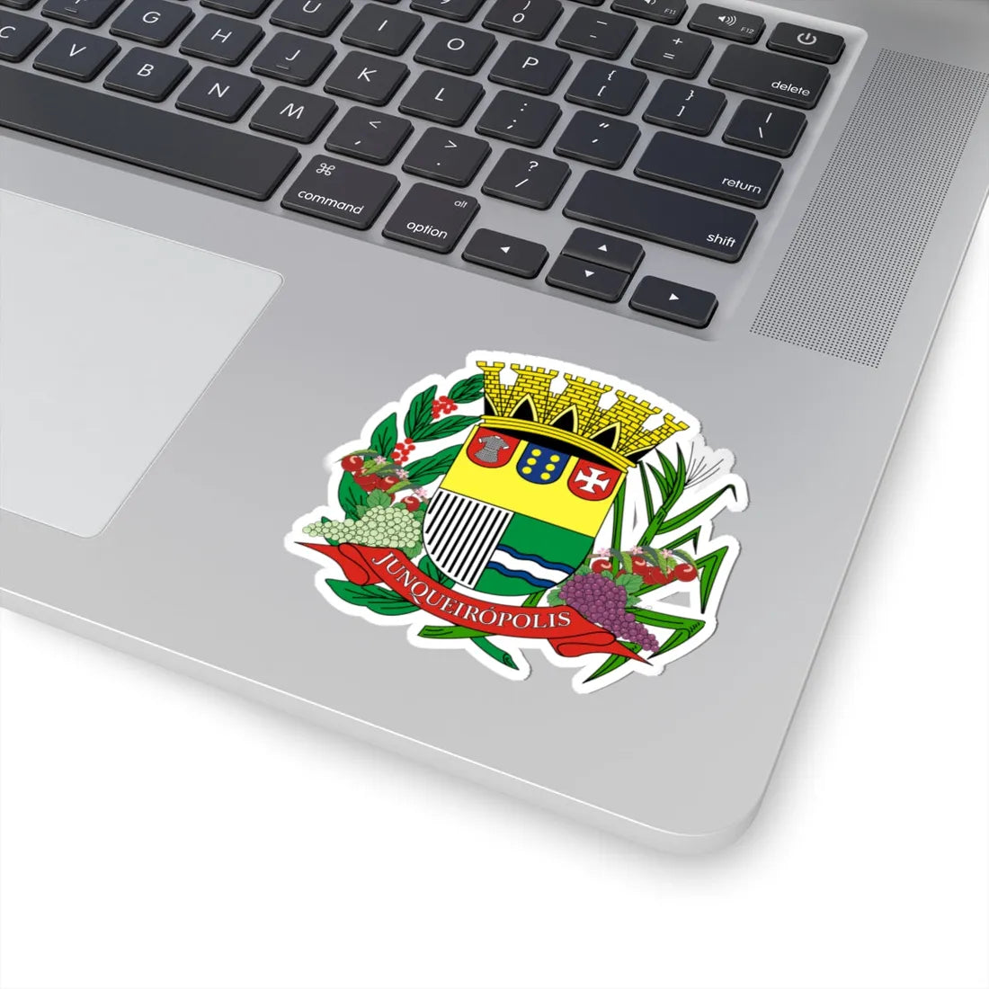 Brasao Junqueiropolis SaoPaulo Brasil (Brazil) (Coat of Arms) STICKER Vinyl Kiss-Cut Decal - The Sticker Space