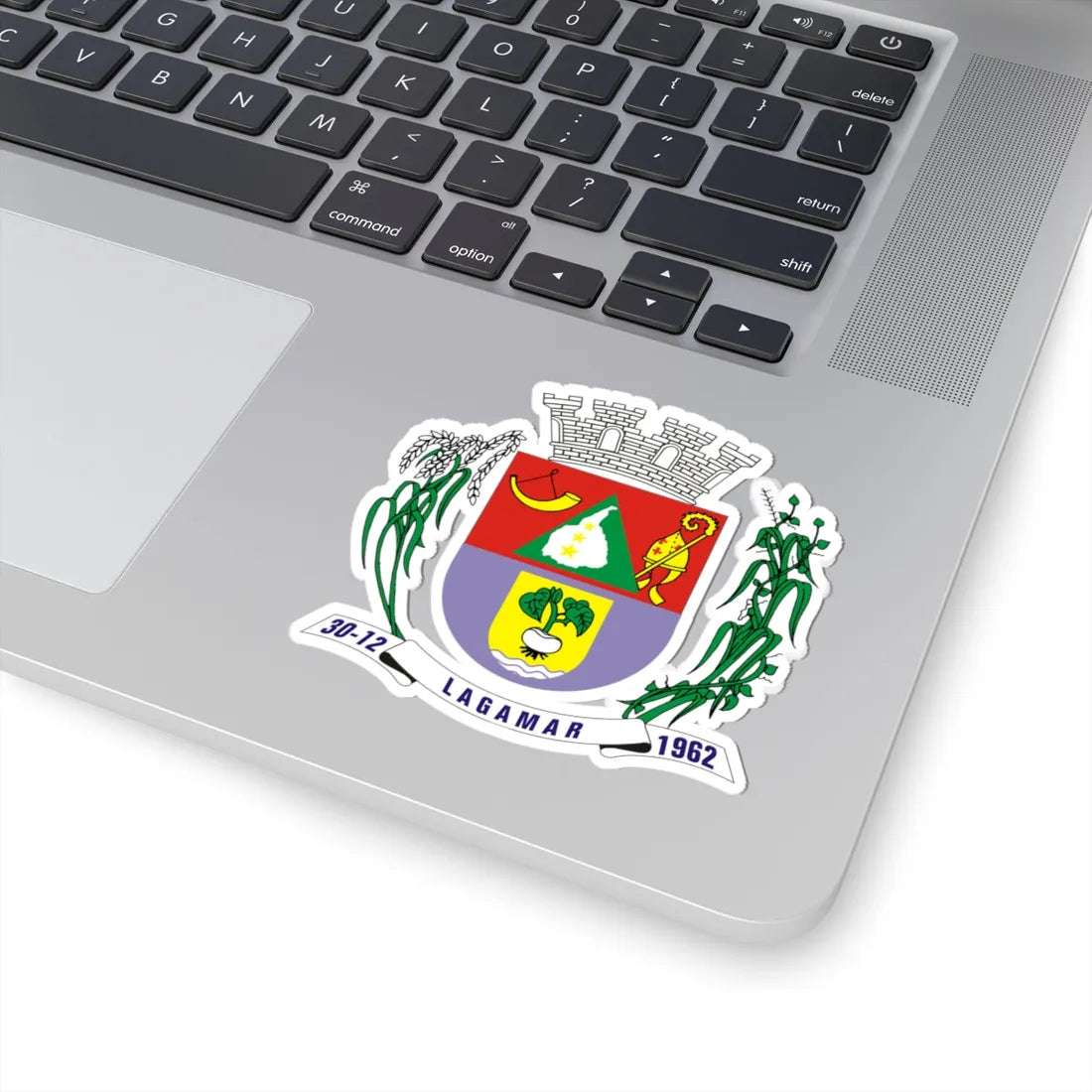 Brasao Lagamar MinasGerais Brasil (Brazil) (Coat of Arms) STICKER Vinyl Kiss-Cut Decal - The Sticker Space