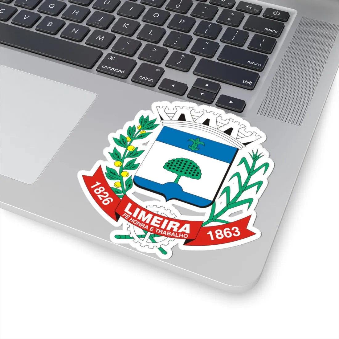 Brasao Limeira SaoPaulo Brasil (Brazil) (Coat of Arms) STICKER Vinyl Kiss-Cut Decal - The Sticker Space