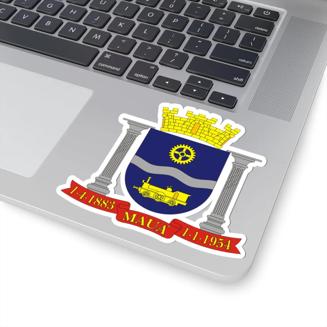 Brasao Maua SaoPaulo Brasil (Brazil) (Coat of Arms) STICKER Vinyl Kiss-Cut Decal - The Sticker Space