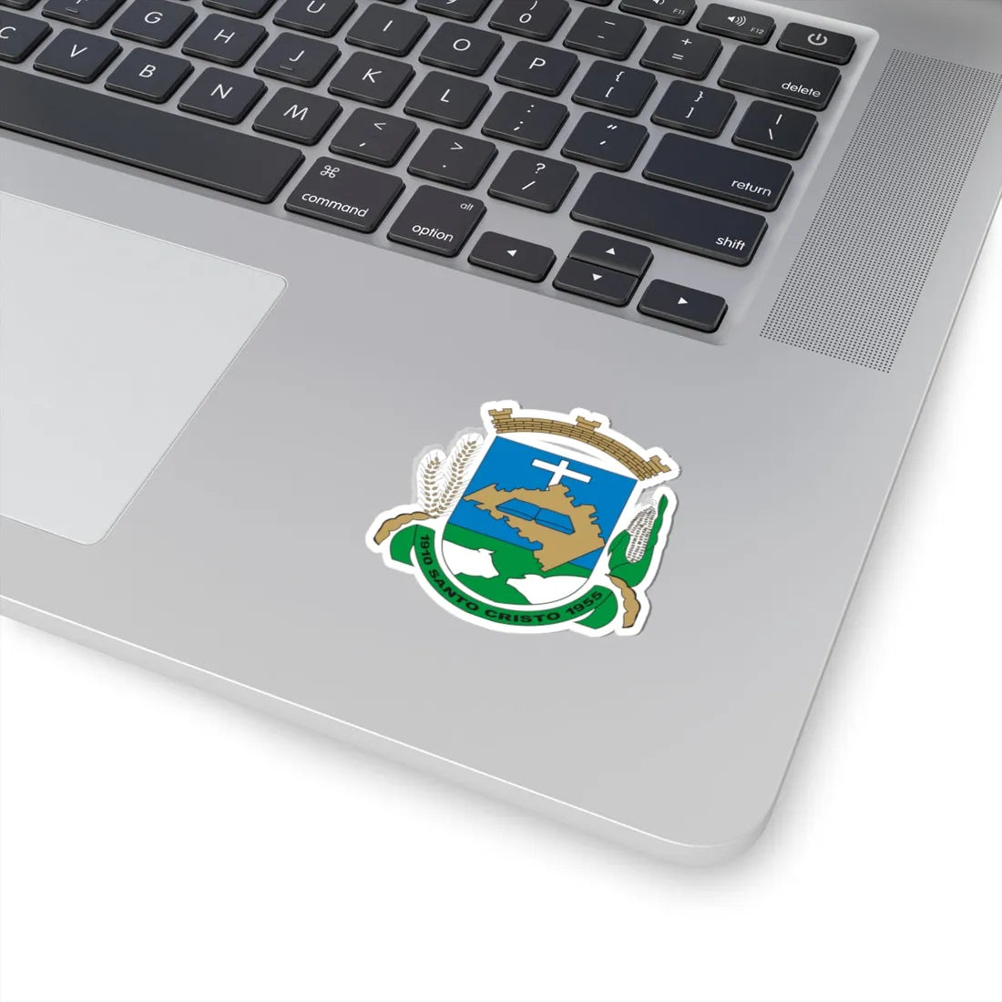 Brasao SantoCristo RioGrandedoSul Brasil (Brazil) (Coat of Arms) STICKER Vinyl Kiss-Cut Decal - The Sticker Space