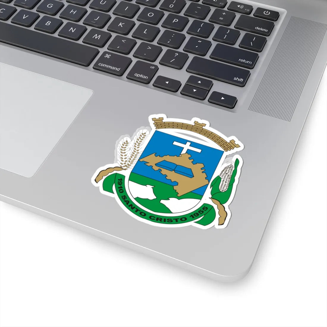 Brasao SantoCristo RioGrandedoSul Brasil (Brazil) (Coat of Arms) STICKER Vinyl Kiss-Cut Decal - The Sticker Space