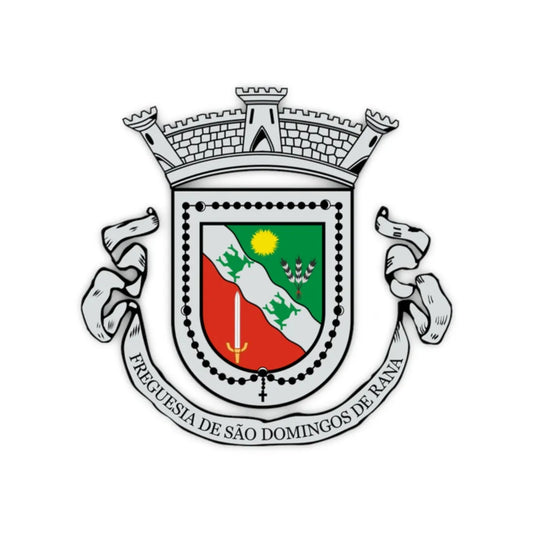 Brasao sao domingos de rana (Portugal) (Coat of Arms) STICKER Vinyl Kiss-Cut Decal 2 Inch White - The Sticker Space