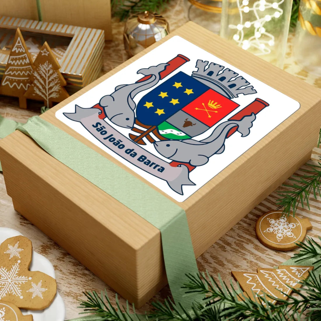 Brasao Sao Joao da Barra (Brazil) (Coat of Arms) STICKER Vinyl Kiss-Cut Decal - The Sticker Space