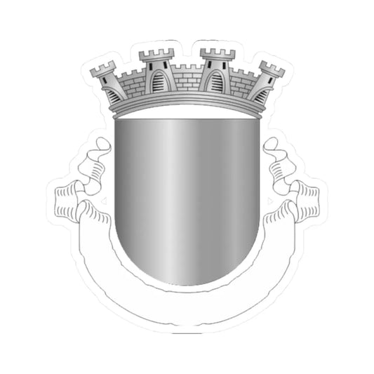 Brasao vila vazio esc cinza2 (Portugal) (Coat of Arms) STICKER Vinyl Kiss-Cut Decal 2 Inch White - The Sticker Space