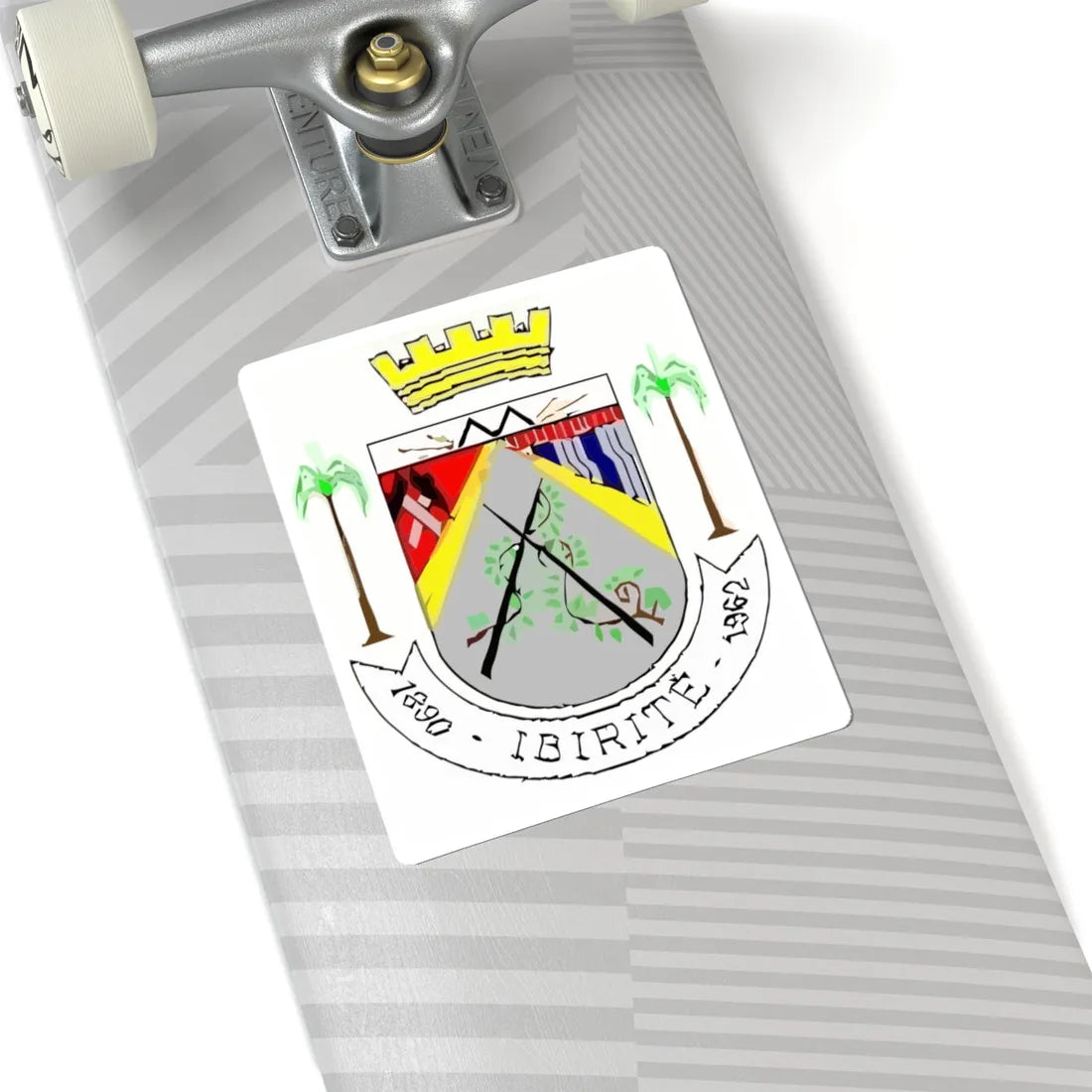 Brasaoibiriteveteriorizado (Brazil) (Coat of Arms) STICKER Vinyl Kiss-Cut Decal - The Sticker Space