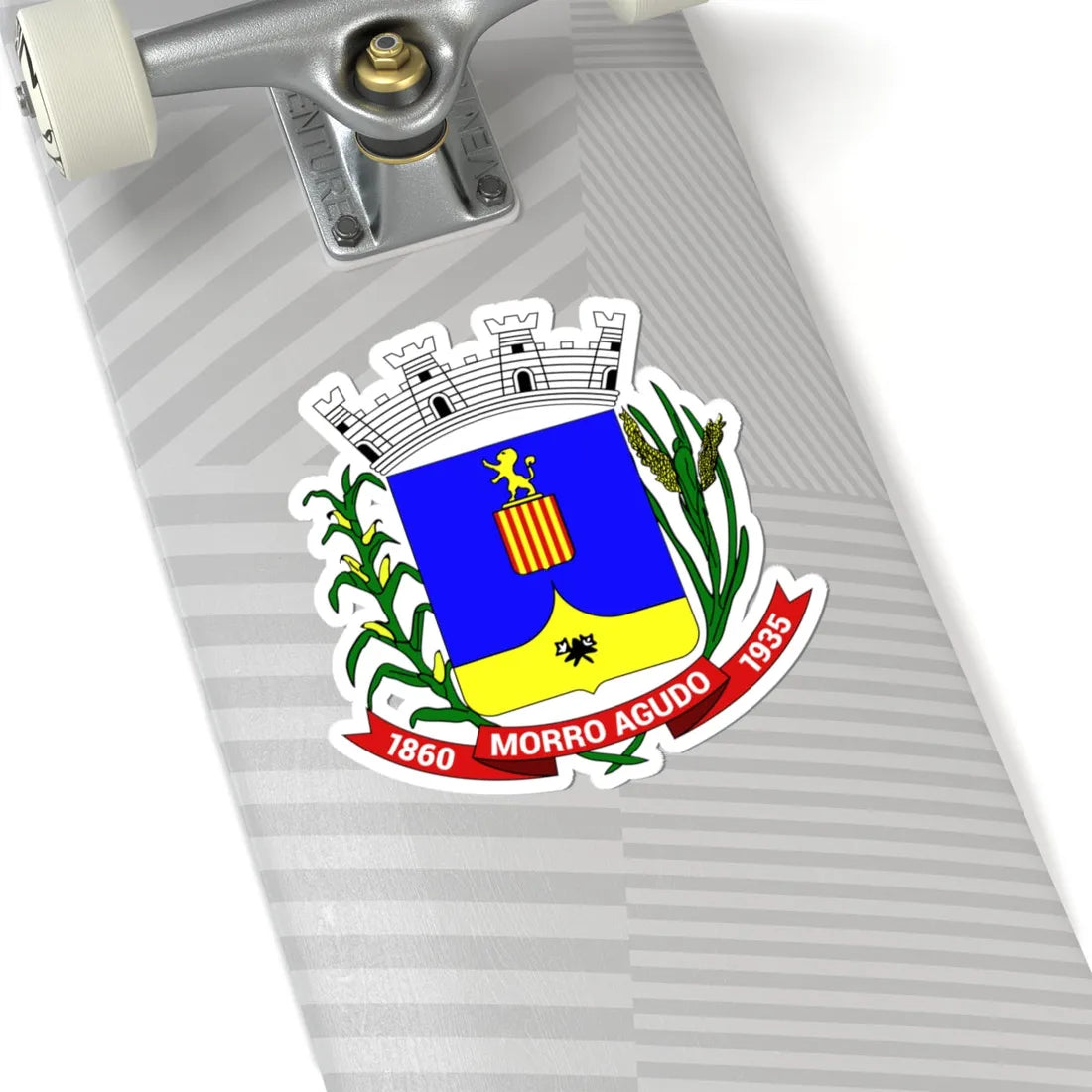 BrasaoMorroAgudo (Brazil) (Coat of Arms) STICKER Vinyl Kiss-Cut Decal - The Sticker Space