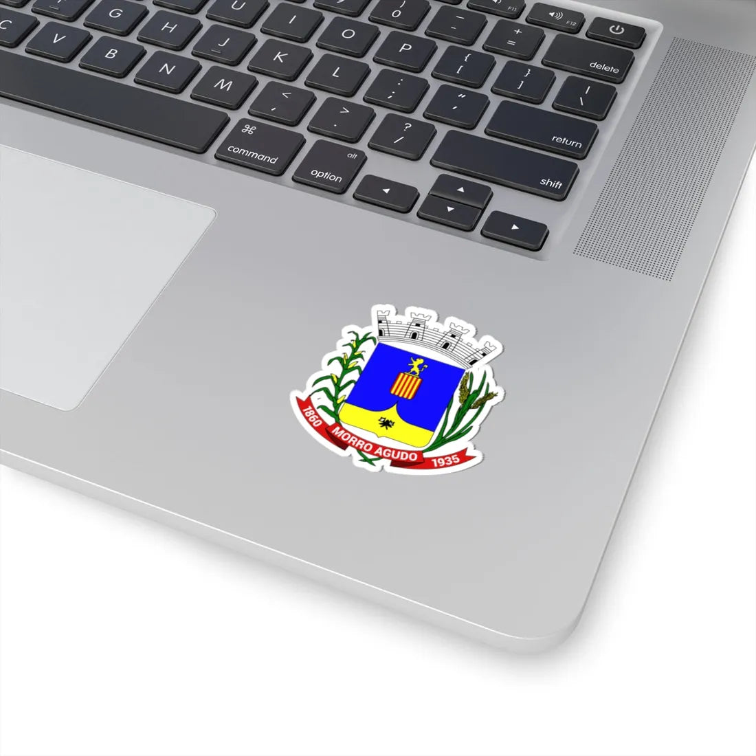 BrasaoMorroAgudo (Brazil) (Coat of Arms) STICKER Vinyl Kiss-Cut Decal - The Sticker Space