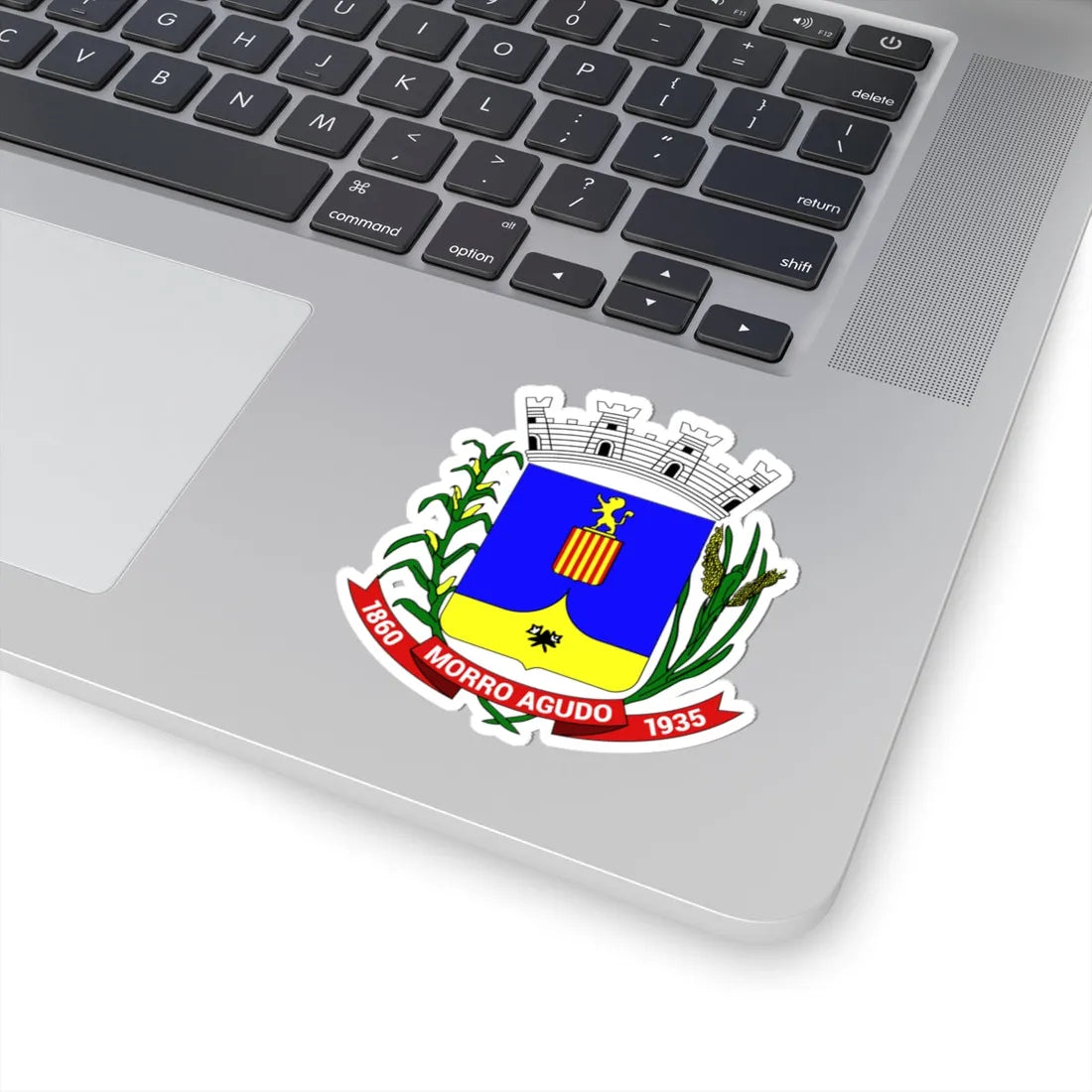 BrasaoMorroAgudo (Brazil) (Coat of Arms) STICKER Vinyl Kiss-Cut Decal - The Sticker Space