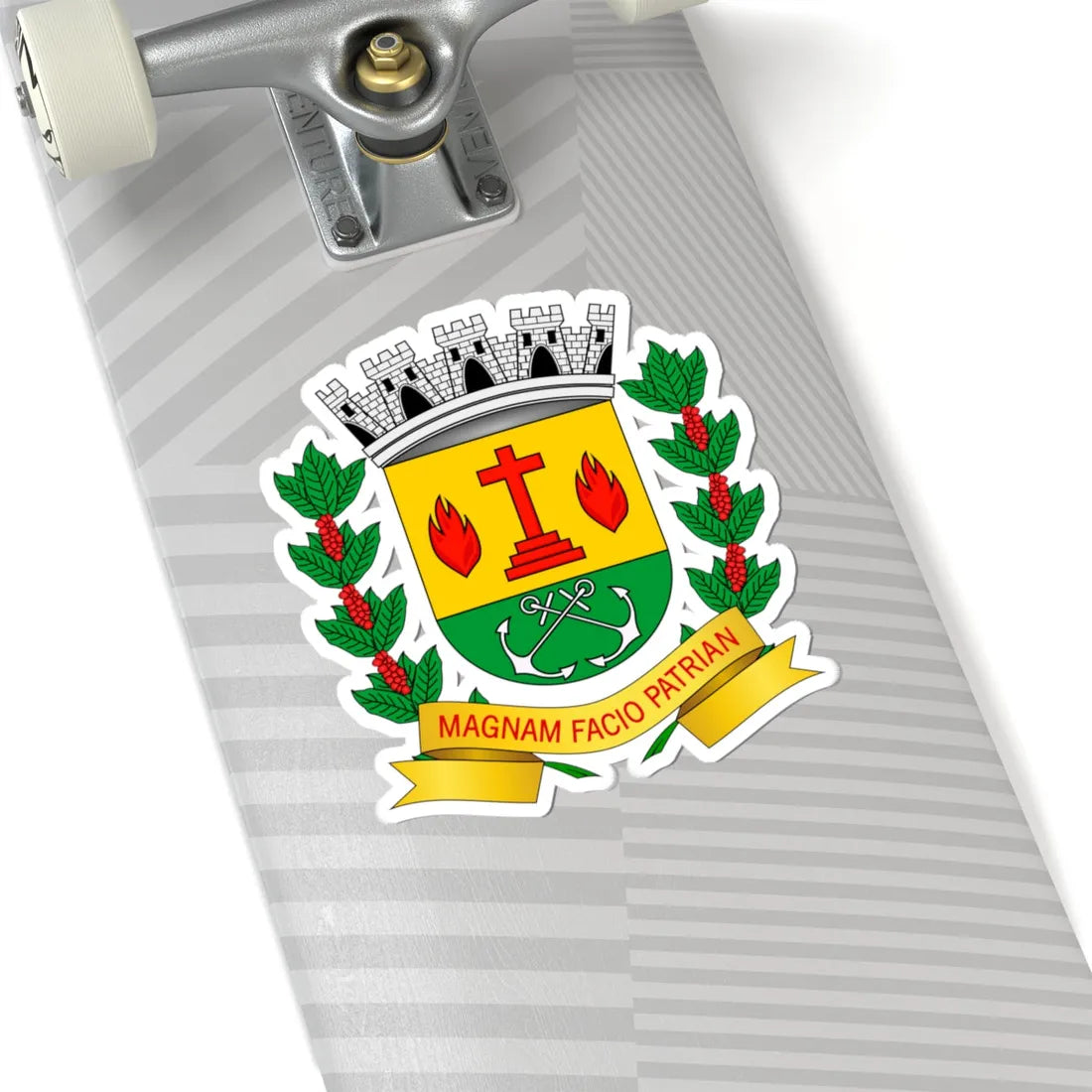 BrasaoNuporanga (Brazil) (Coat of Arms) STICKER Vinyl Kiss-Cut Decal - The Sticker Space